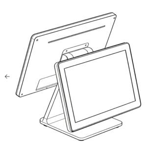 15 inch dual-screen POS system